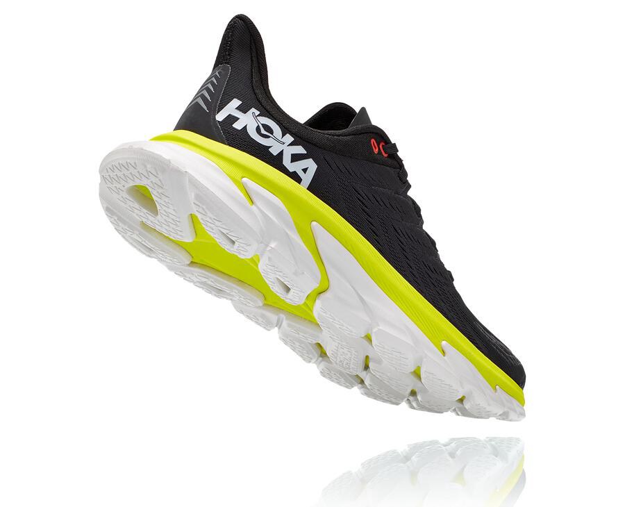 Running Shoes Mens - Hoka One One Clifton Edge - Black - FSZNVAQ-45